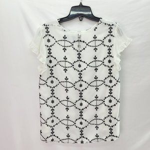 Cece Short Sleeve Shirt White - Small